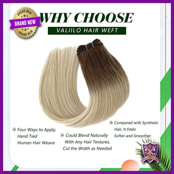 22 Inch Real Human Hair Extensions, 100g Sew-In Weft, Straight Double Weft main image 6